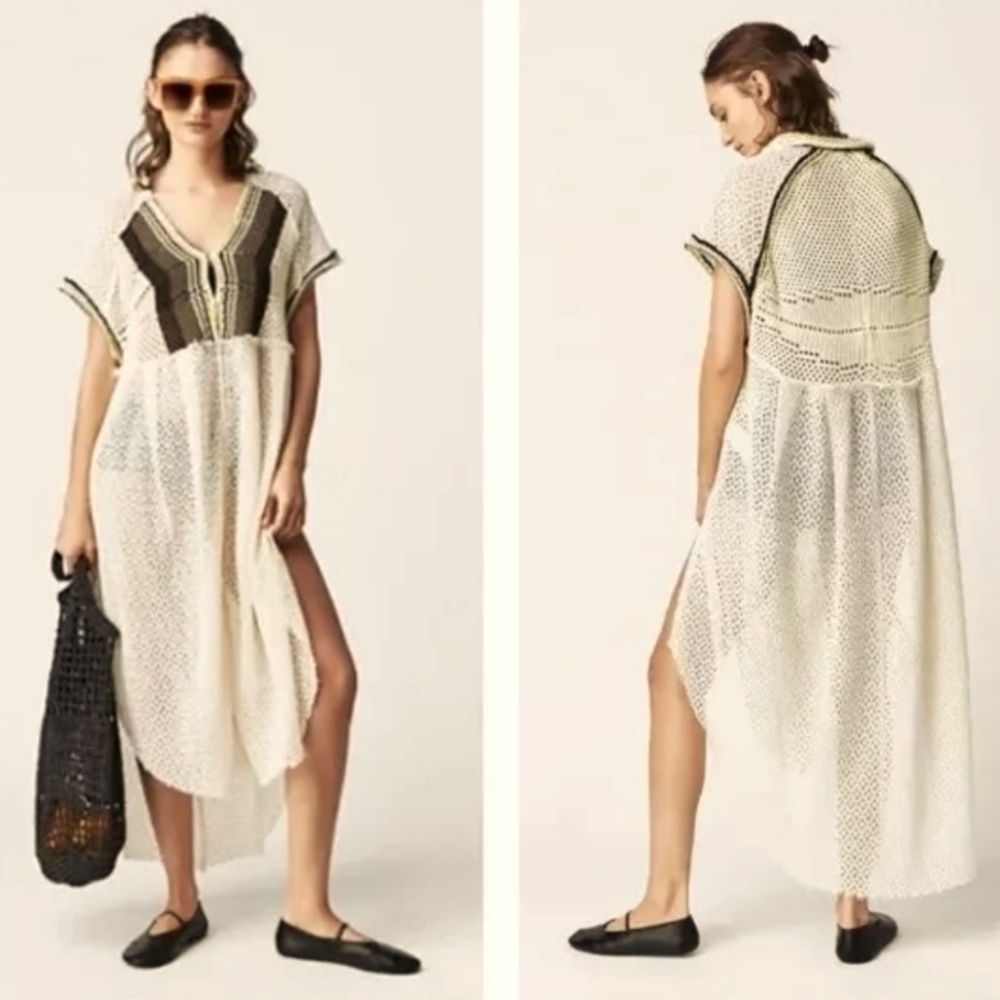 FREE PEOPLE Kelly Crochet Maxi Top
